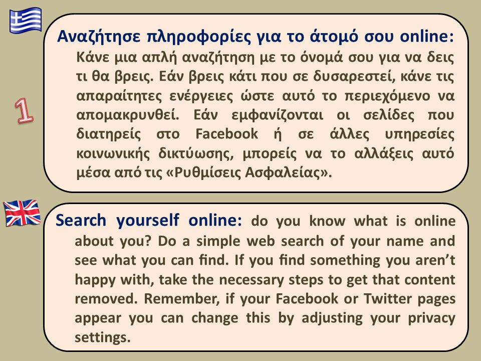 Search yourself online: do you know what is online about you.