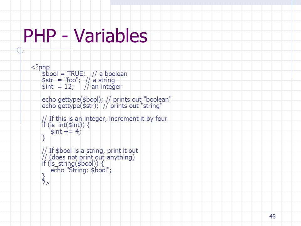48 PHP - Variables