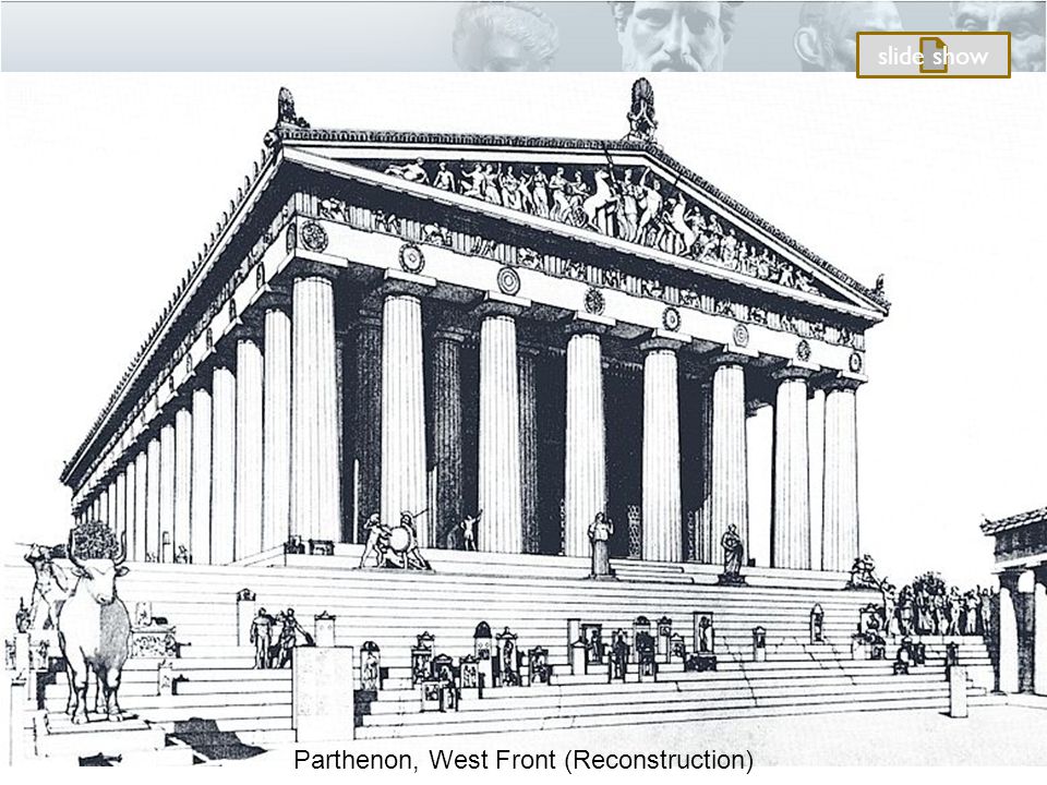 Parthenon, West Front (Reconstruction) slide show