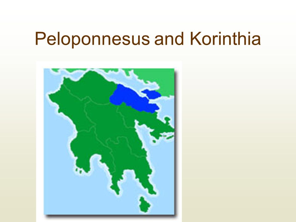 Peloponnesus and Korinthia