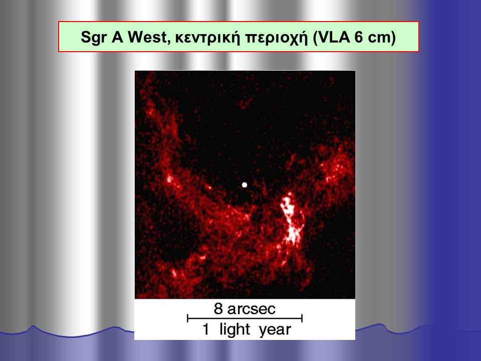 Sgr A West, κεντρική περιοχή (VLA 6 cm)