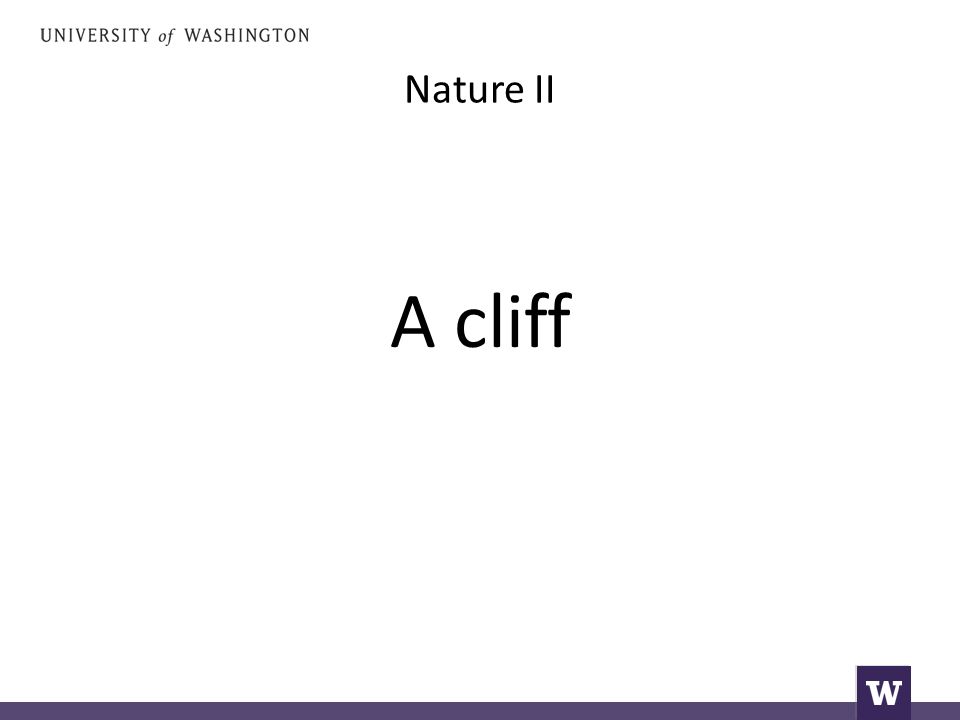 Nature II A cliff