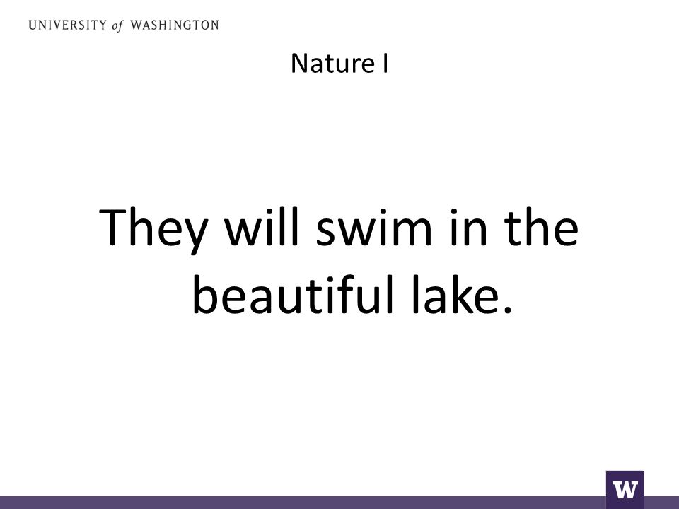 Nature I They will swim in the beautiful lake.