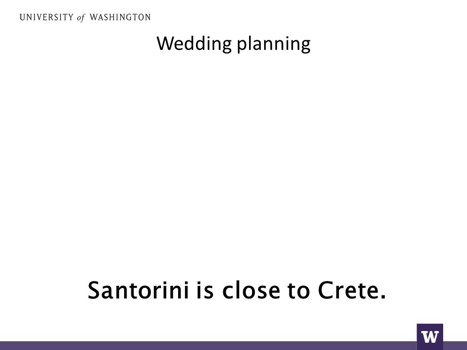 Wedding planning Santorini is close to Crete.