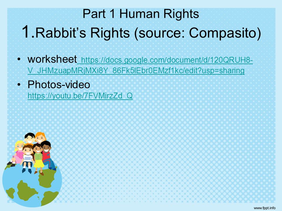 Part 1 Human Rights 1.
