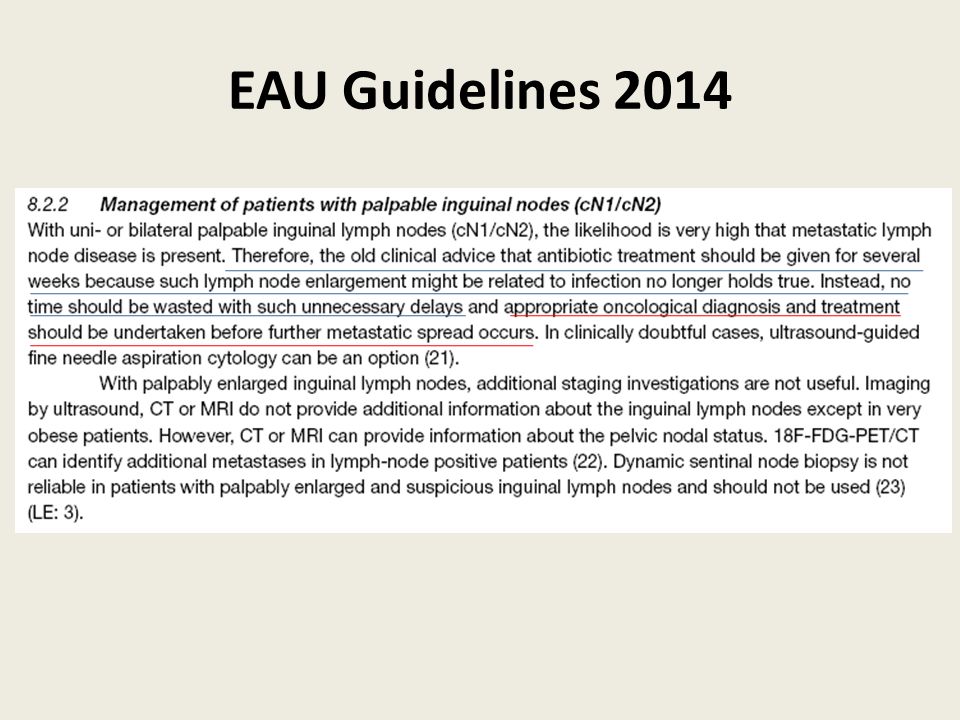 EAU Guidelines 2014
