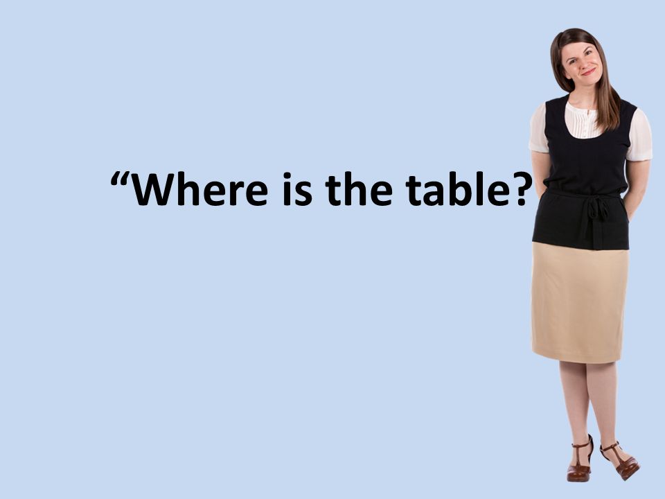 Where is the table