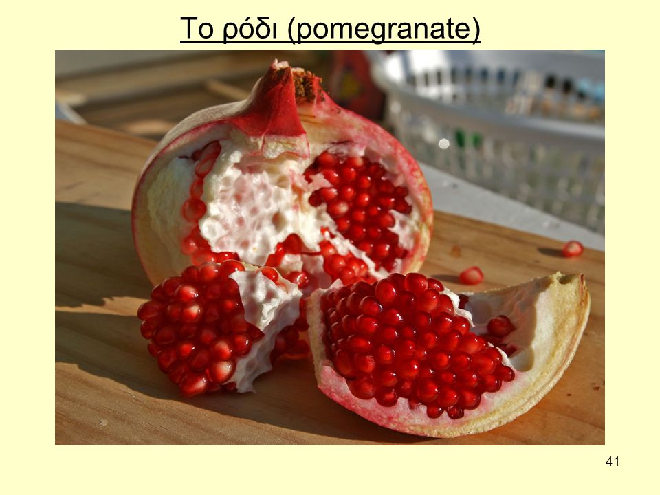 41 Το ρόδι (pomegranate)