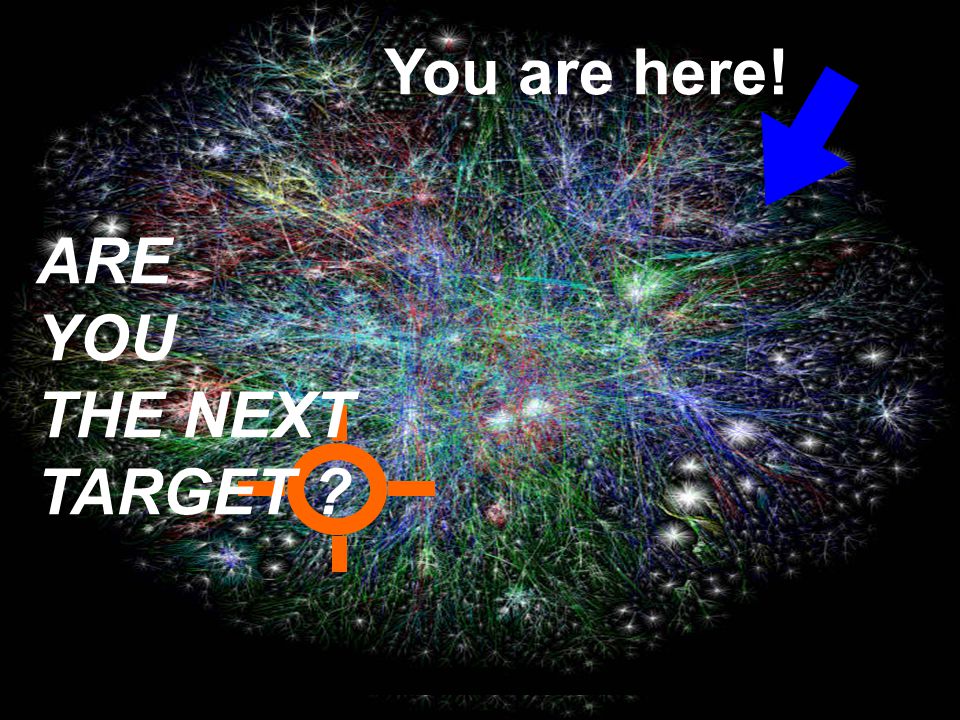 You are here! ARE YOU THE NEXT TARGET