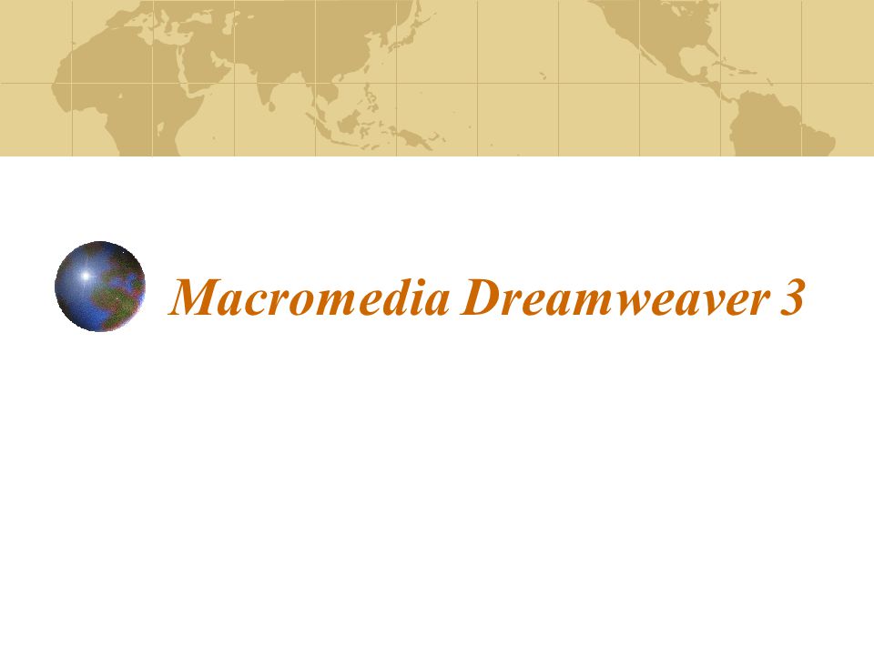 Macromedia Dreamweaver 3