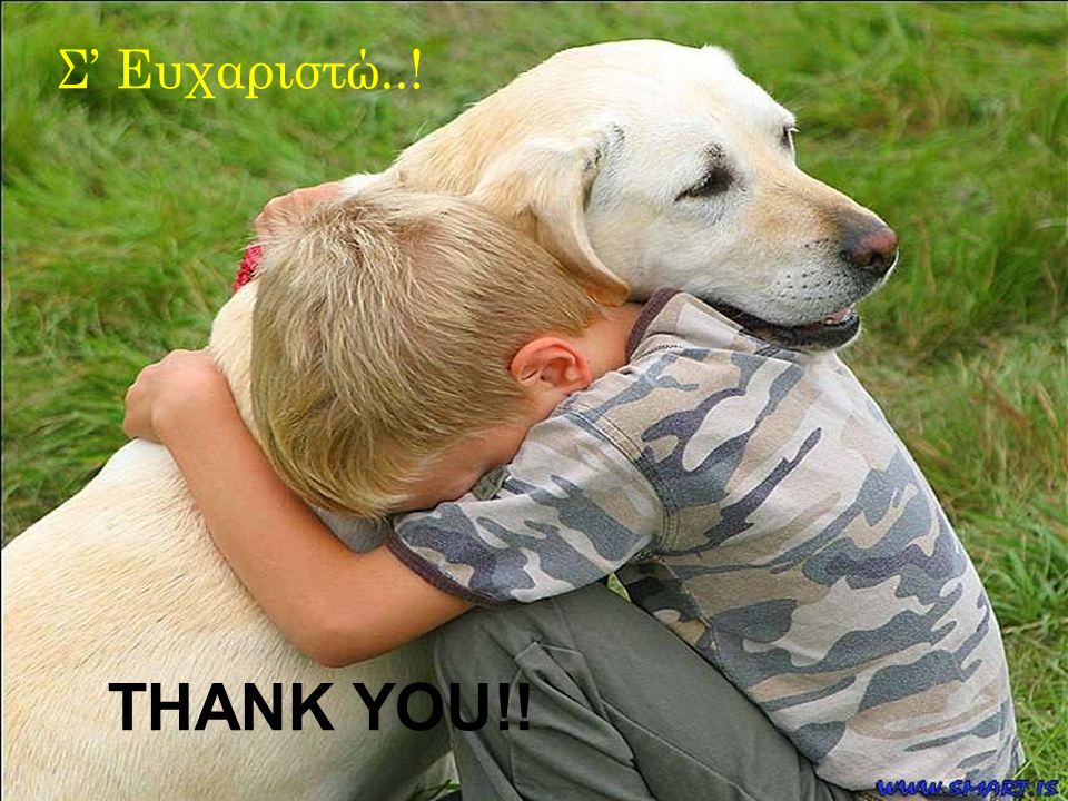 THANK YOU! Σ’ Ευχαριστώ..!