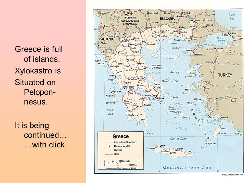 Greece is full of islands. Xylokastro is Situated on Pelopon- nesus.