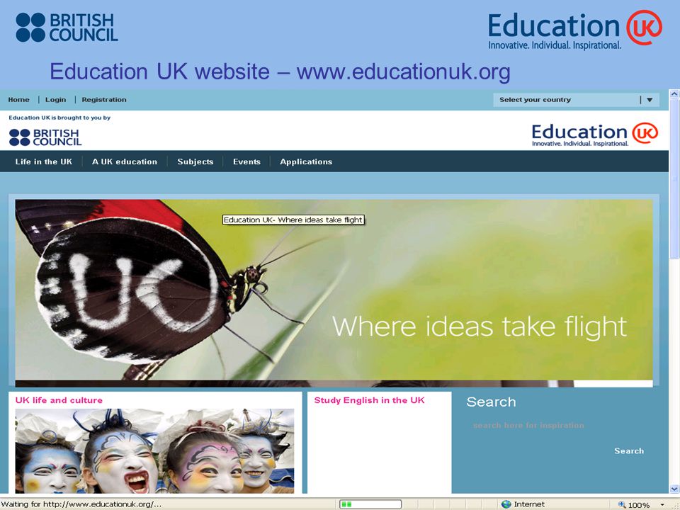 Education UK website –