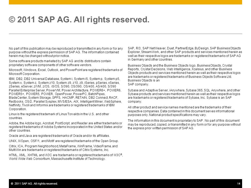 ©2011 SAP AG.