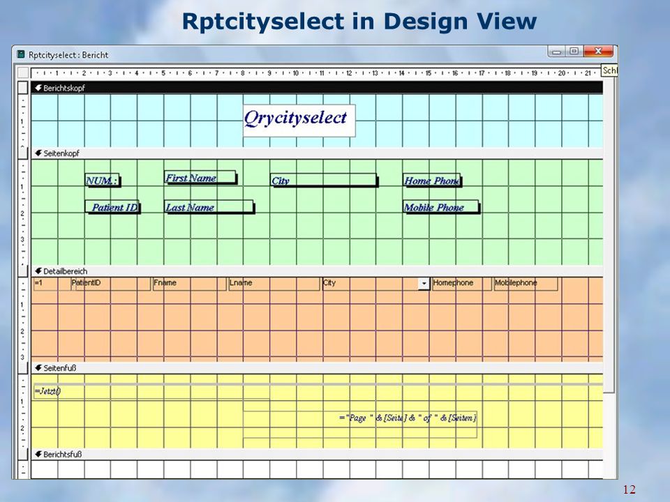 12 Rptcityselect in Design View