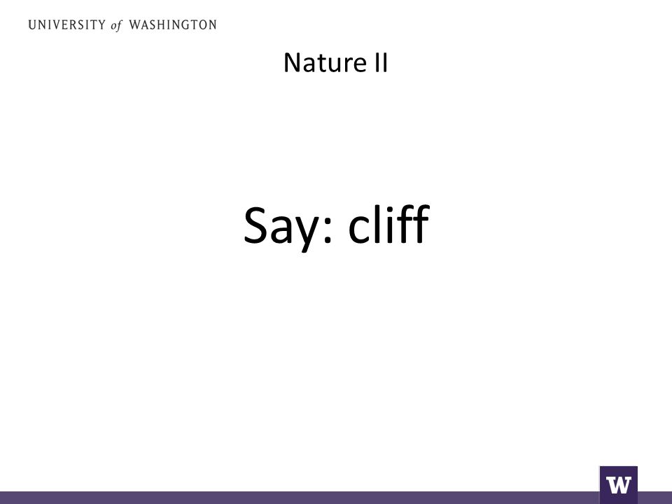 Nature II Say: cliff